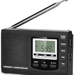 Verilux Portable Outdoor FM MW SW Radio Battery Operated with LCD Music Player Lanyard FM Radio-18