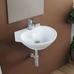 HEART Premium Ceramic Wall Mount & Table Top Wash Basin (16 inch x 14 inch) SYON023 Table Top Basin-image-75