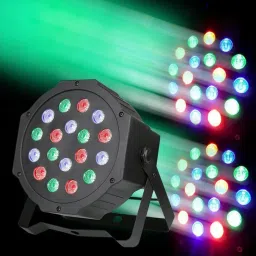 kavyara RGB PAR Light 18 LED | Club Stage DJ Disco Light | DMX & Remote Controlled Shower Laser Light image 5