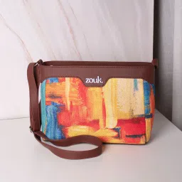 Multicolor Women Sling Bag Abstract Amaze Harmony Sling Bag-11