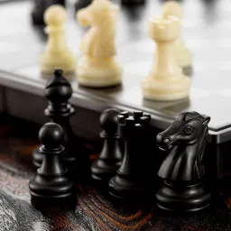ldb enterprise Chess Board Game with folding and storage for travel Strategy & War Games 20 cm Chess Board image 4
