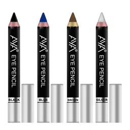 AYA Set of 4 Eye Liner Kajal (Black, Blue, Brown, Silver) - 2.8g each-10