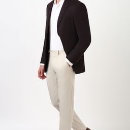 peter england Men Solid Single Breasted Formal Blazer-picture-33