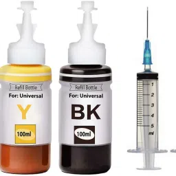verena Refill Ink Compatible For 4535,3635,3775,3777,3835 Printer 100ML + 4Syringe + Black + Tri Color Combo Pack Ink Cartridge-3