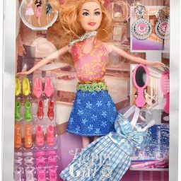 Shine Dolls for Girl’s Surprise Moveable Doll Set with Beautiful Accessories-H37-image-99