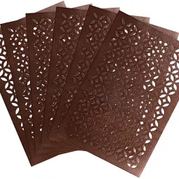 dakshya industries Rectangular Pack of 2 Table Placemat image 4