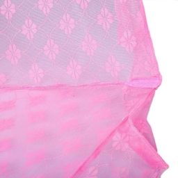safe haven Nylon Kids Washable Baby Sleeping Foldable Mosquito Net – Pink | Portable Infant Bed Net Mosquito Net image 2