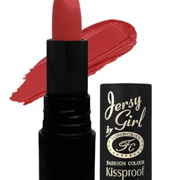 Fashion Colour Waterproof Longwear Jersy Girl Matte Kissproof Lipstick - Vermilion 10-38