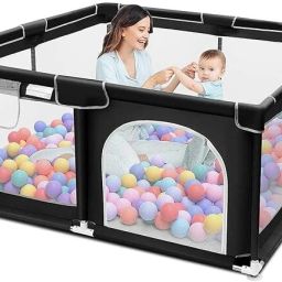 Baby Playpen with Ball – Portable Play Cot-image-95