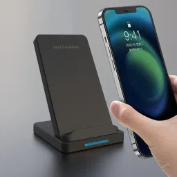 X88 Pro 15W Type-C Pd In-Built Two Coils With Fireproof Abs Wireless Charging Stand Charging Pad image 3