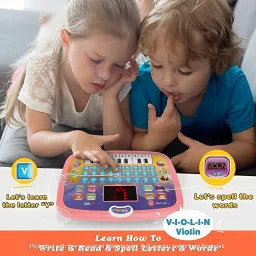 qexle Kids Learning Educational Computer Toy with Piano & LED Screen - Multicolor image 5