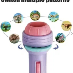 Mini Projector Flashlight Torch Kids 3 Slides with 8 Patterns Each-37