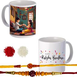 Rakhi Gift RaKhi Rakhi For Brother Rakhi For Sister Ceramic Coffee Mug-image-56
