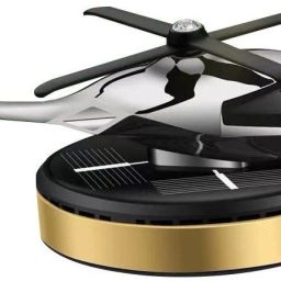 Car Air Freshener Perfume Solar Power, Car Dashboard Helicopter, Aqua Fragrance Gold Diffuser-17