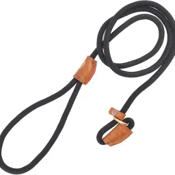 VamaLeathers British Style Training Leash I Nylon Rope I 5 Ft X 1 CM I Black 150 cm Dog Cord Leash-image-13
