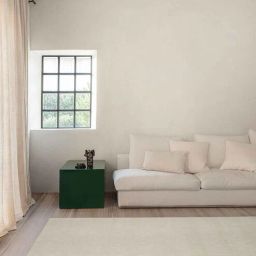 ddecor White Solid Polyester 4 ft x 6 ft Machine Made Carpet-picture-20