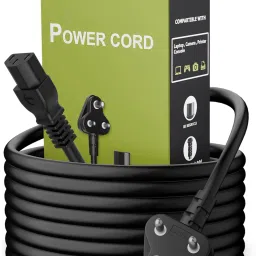 HexaGear Power Cord 1.13 A 1.8 m Metal Briaided Heavy 3 Pin AC Power Cord Cable Power Cord 1.8M Replacement Power Cable v1.1.10-image-67