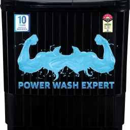 9.5 kg 5 Star With Power Dry Technology Semi Automatic Top Load Black-picture-12