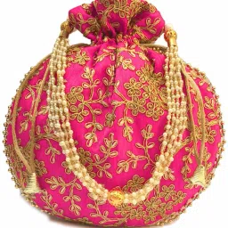 Women Pink Potli-image-36