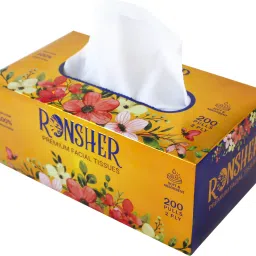 200 Pull Tissue Box Pack of 200 Sheets White Paper Napkins-12