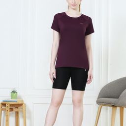 van heusen Solid Women Black Regular Shorts-picture-37