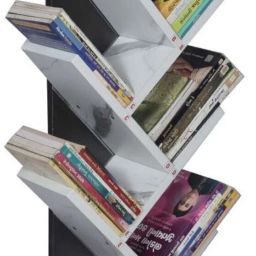 ne furniture 7_Tier_Bookrack Engineered Wood Open Book Shelf image 2