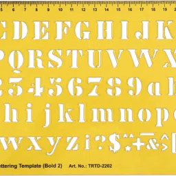 Traceease Alphabet Lettering Template Drafting English Letter Alphabets Stencil PL-912259-APH-TRTD-2202A-10.5" x 5.8" Alphanumeric Stencil-image-23