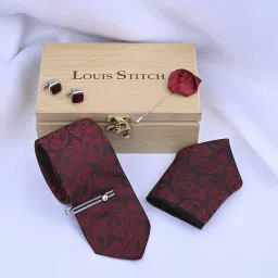 LOUIS STITCH Silk Cufflink & Tie Pin Set-picture-22