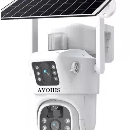 AVOIHS CCTV 4G Sim Solar Powered PTZ Camera Solar Panel 360° TwoWay Audio Night Vision Security Camera-image-1