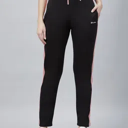 blinkin Women Striped Black Track Pants-picture-14