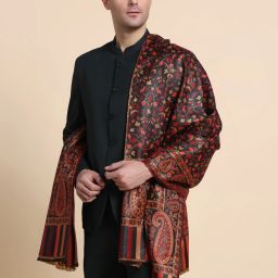 GREEN AGRITECH Acrylic Woven Men Shawl-image-62