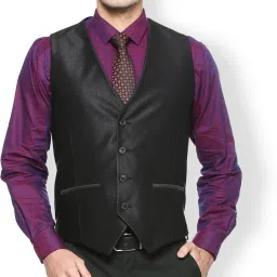 Self Design Men Waistcoat-image-52