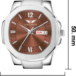 lois caron Trending Day & Date Functioning Square Analog watch For Men/Boys Analog Watch- For Men LCS-8352 image 4