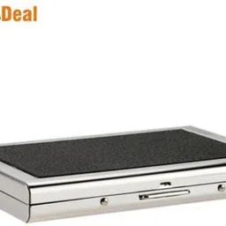 stealodeal Metal Black Leather Piece 6 Card Holder-picture-39