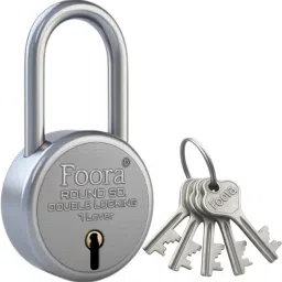Heavy Duty Long Shackle Padlock 50mm with 5 Keys, Double Locking Steel Body Padlock-picture-30