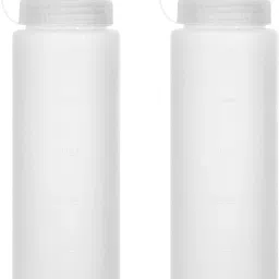Squeeze Bottles Ketchup Dispenser,Plastic Sauce Squirt Bottle with Cap Lids, 650 ml Bottle-55