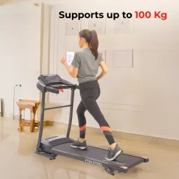 FT98 Steel (3HP Peak) with Max Weight 100kg & Heartrate Sensor For Home Workout Treadmill-41