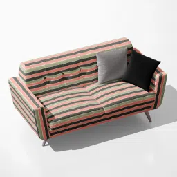 AZ5008054SOF_FB_RF_R-SP_D56^80_VL Brush Stripes in Pink, Brown & Green Velvet Sofa Fabric Sofa Fabric-11