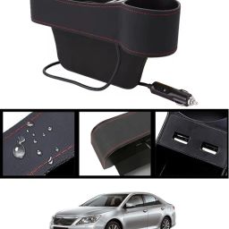 Seat Gap Black Organizer Front Seat With USB Ports,Cup,Phone,Key,Coin Holder39 Car Side Seat Catcher-image-47