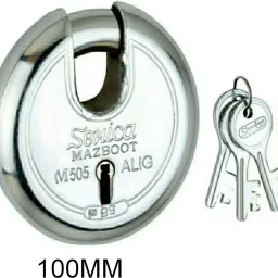 sonica MAZBOOT HEAVY 100 MM BIG LOCK HOME & SHUTTER WITH FIX LOCKING 3 HEAVY ADVANCE KEY Lock image 2