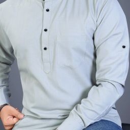 Men Solid Pure Cotton Straight Kurta-image-31