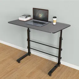 Multi Purpose Laptop Table BLACK (60 X 60 X 40 Cm) Metal Portable Laptop Table-14