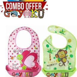 Baby Silicone Tray Bib With Detachable Food Catcher-image-12