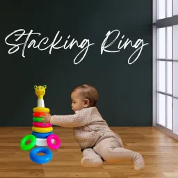 komalsg Stacking Colouring Eddy 7 Rings (Big), Brilliant Basics Rock-a-Stack, image 4