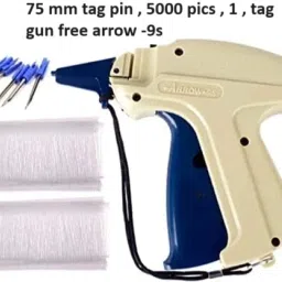 Arrows Combo Garment Label Tag Tagging Gun with +75 mm white 5000 Barbs Pin Taging Gun-6