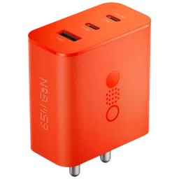 Nothing C332 65W Type A and Type C 3-Port Fast Charger (Adapter Only, GaN Technology, Orange)-21