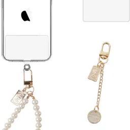 Kickzu Universal mobile phone chain, pearl charms for mobile phone pendant Phone Charm-2
