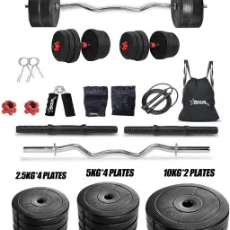 50 kg PVC with 3ft Rod and Accessories Home Gym Combo-image-58