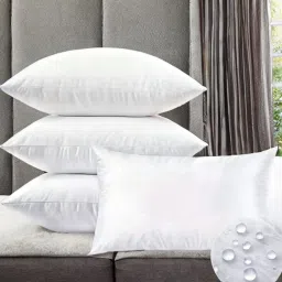 LUXURY Polyester Fibre Solid Sleeping Pillow Pack of 4-image-94