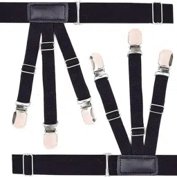 JS Enterprises ™ Shirt Stays For Men, Shirt Holder For Men, Adjustable Elastic Shirt 1 Pair Garter-7